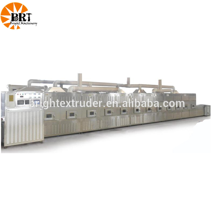 Industrial tunnel black tea rose microwave dryer